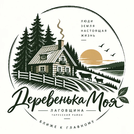 Логотип Деревенька Моя
